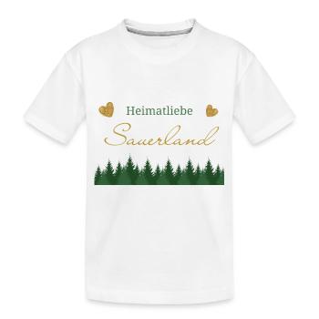 Heimatliebe Sauerland - Kinder Premium Bio T-Shirt - Weiß - Vorne