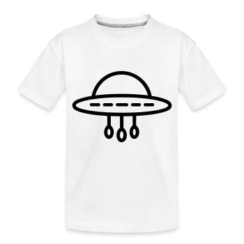 soucoupe volante - T-shirt bio Premium Enfant - blanc - Devant