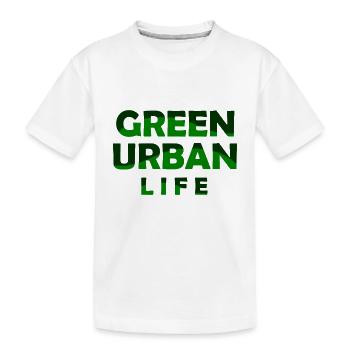 Green Urban Life - Save the Planet - Umweltschutz - Kinder Premium Bio T-Shirt - Weiß - Vorne