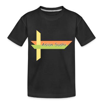 Sushi asiatique - T-shirt bio Premium Enfant - noir - Devant