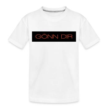 Goenn dir - 2 Farben - Kinder Premium Bio T-Shirt - Weiß - Vorne