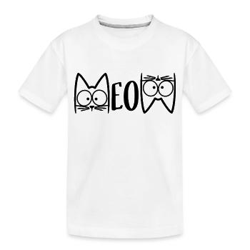 Miaou - T-shirt bio Premium Enfant - blanc - Devant