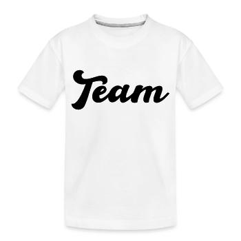 team - Kinder Premium Bio T-Shirt - Weiß - Vorne