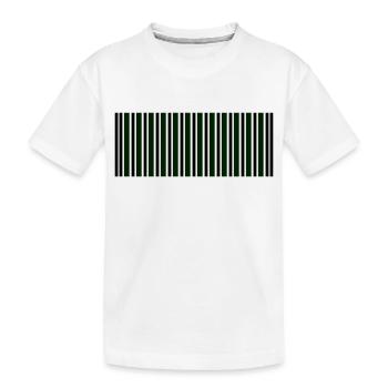 code-barres - T-shirt bio Premium Enfant - blanc - Devant