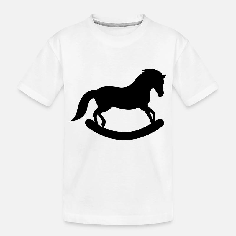 Cheval à bascule - T-shirt bio Premium Enfant - blanc