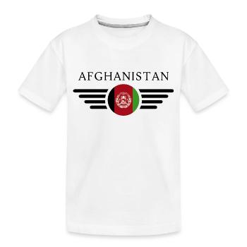Ich liebe Afghanistan, Eleganz Stil Design T-Shirt - Kinder Premium Bio T-Shirt - Weiß - Vorne
