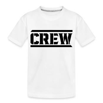 Crew - Kinder Premium Bio T-Shirt - Weiß - Vorne
