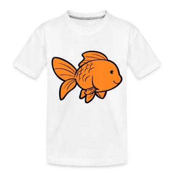 Poisson Poisson Rouge - T-shirt bio Premium Enfant - blanc - Devant