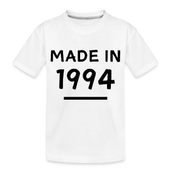 Made in 1994 - Geburtsjahr / Geburtstag - Kinder Premium Bio T-Shirt - Weiß - Vorne