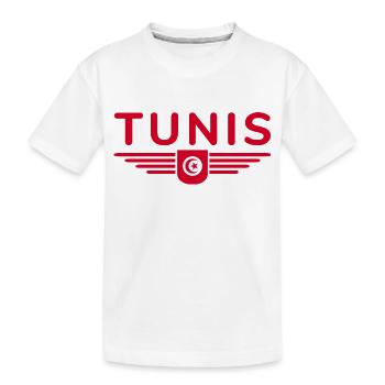 Tunis Design – For Capital City Lovers - Kids' Premium Organic T-Shirt - white - Front