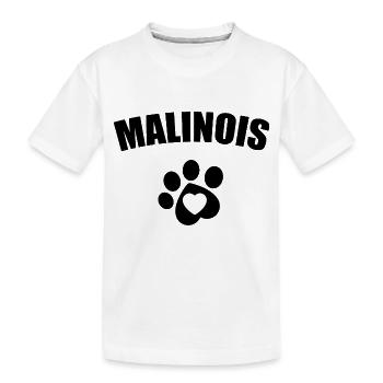 Belgian Malinois Belgian Malinois - Kids' Premium Organic T-Shirt - white - Front