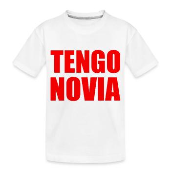 Ich habe eine Freundin - Kinder Premium Bio T-Shirt - Weiß - Vorne