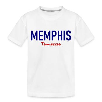 Memphis - Tennessee - USA - United States America - Kinder Premium Bio T-Shirt - Weiß - Vorne
