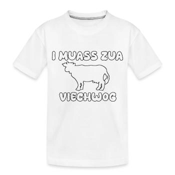 Kua viech vieh funny saying - Kids' Premium Organic T-Shirt - white - Front