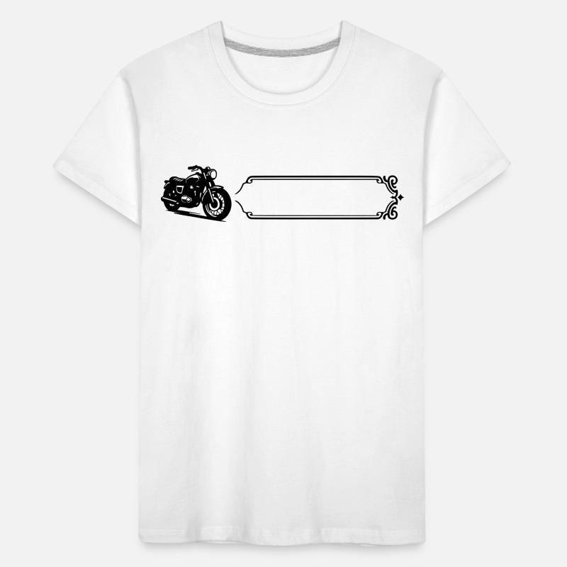 Motorcycle - Last name, first name Kids' Premium Organic T-Shirt