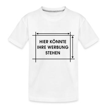 Hier könnte Ihre Werbung stehen - Kinder Premium Bio T-Shirt - Weiß - Vorne