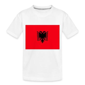 Albanien - Kinder Premium Bio T-Shirt - Weiß - Vorne