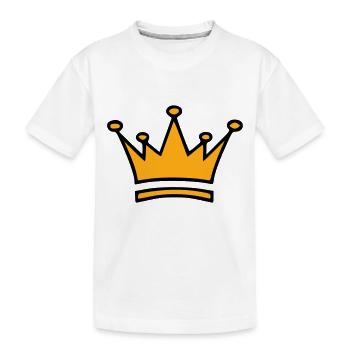 KRONE - Kinder Premium Bio T-Shirt - Weiß - Vorne