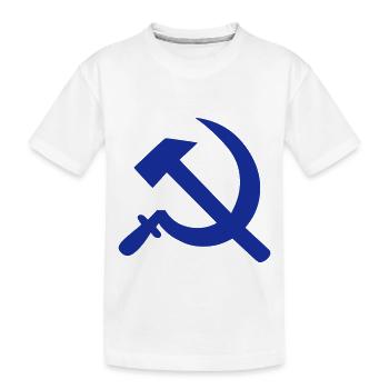 Hammer und Sichel - Kinder Premium Bio T-Shirt - Weiß - Vorne