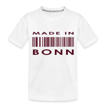 Bonn - Kinder Premium Bio T-Shirt - Weiß - Vorne