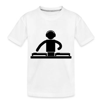 DJ - T-shirt bio Premium Enfant - blanc - Devant