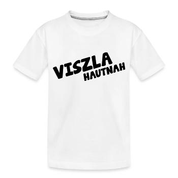Vizsla hautnah - Kinder Premium Bio T-Shirt - Weiß - Vorne