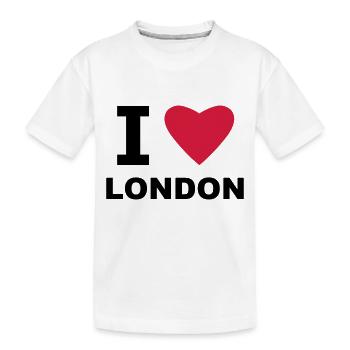 j'aime Londres - T-shirt bio Premium Enfant - blanc - Devant