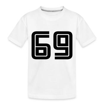 69 - Kids' Premium Organic T-Shirt - white - Front