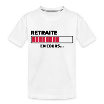 retraite en cours... - T-shirt bio Premium Enfant - blanc - Devant