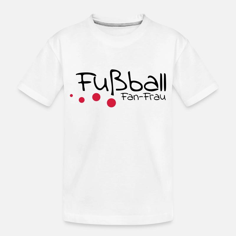 fußball - Kinder Premium Bio T-Shirt - Weiß