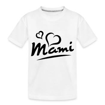 Mami - Kinder Premium Bio T-Shirt - Weiß - Vorne