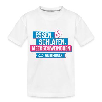 Hobby Meerschweinchen - Kinder Premium Bio T-Shirt - Weiß - Vorne