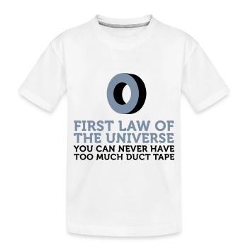 Man kann niemals zu viel Panzerband haben! - Kinder Premium Bio T-Shirt - Weiß - Vorne