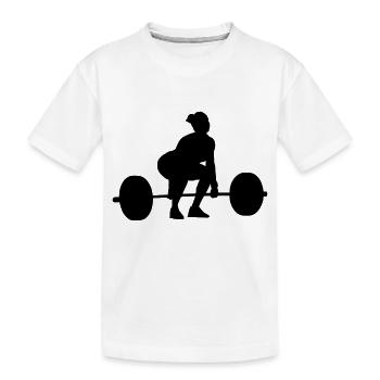 Umsetze Startposition weiblich - Kinder Premium Bio T-Shirt - Weiß - Vorne
