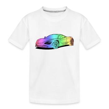 720s Coupe colourful - Kids' Premium Organic T-Shirt - white - Front