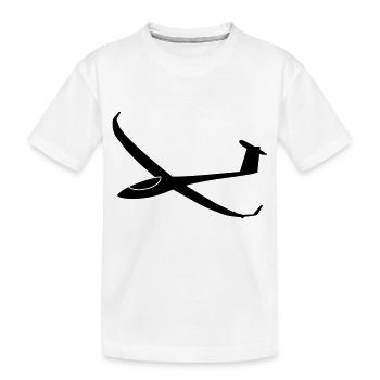 js3 segelflugzeug - Kinder Premium Bio T-Shirt - Weiß - Vorne