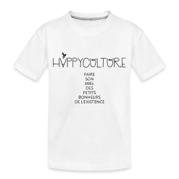Happyculture - T-shirt bio Premium Enfant - blanc - Devant