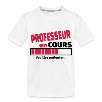 professeur en cours - T-shirt bio Premium Enfant - blanc - Devant