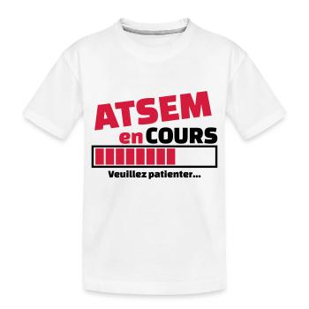 atsem en cours - T-shirt bio Premium Enfant - blanc - Devant