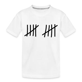 tage_zaehlen_10 - Kinder Premium Bio T-Shirt - Weiß - Vorne