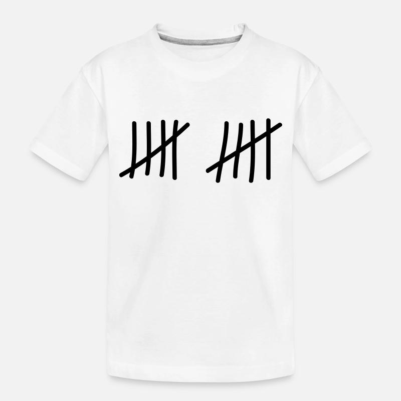 tage_zaehlen_10 - Kinder Premium Bio T-Shirt - Weiß