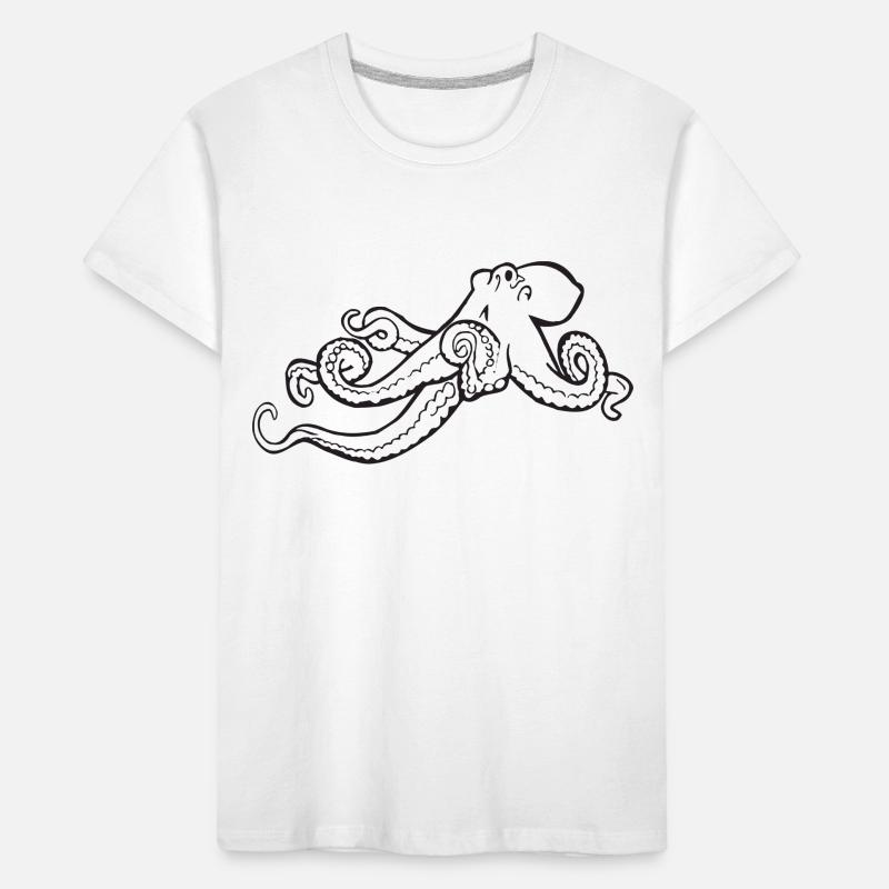 squid giant octopus octopus octopus squid sepia fish Kids' Premium Organic T-Shirt