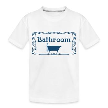 salle de bain bath baignoire bathtube shower douche7 - T-shirt bio Premium Enfant - blanc - Devant
