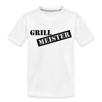 Grill master - Kids' Premium Organic T-Shirt - white - Front