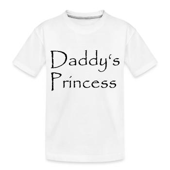 Daddys Princess - Kinder Premium Bio T-Shirt - Weiß - Vorne