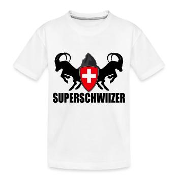 superschwiizer - T-shirt bio Premium Enfant - blanc - Devant