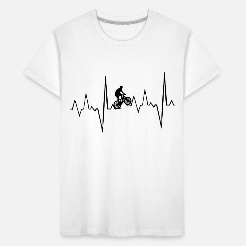 VTT Rythme cardiaque T-shirt bio Premium Enfant