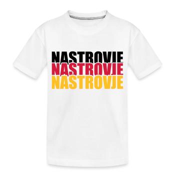 Nastrovje Allemagne Allemagne Fan Shirt - T-shirt bio Premium Enfant - blanc - Devant
