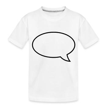 sprechblase__f1 - Kinder Premium Bio T-Shirt - Weiß - Vorne