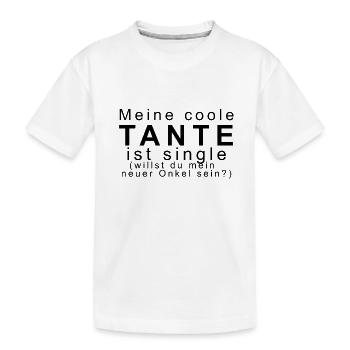 Children's motif "My cool aunt" - Kids' Premium Organic T-Shirt - white - Front